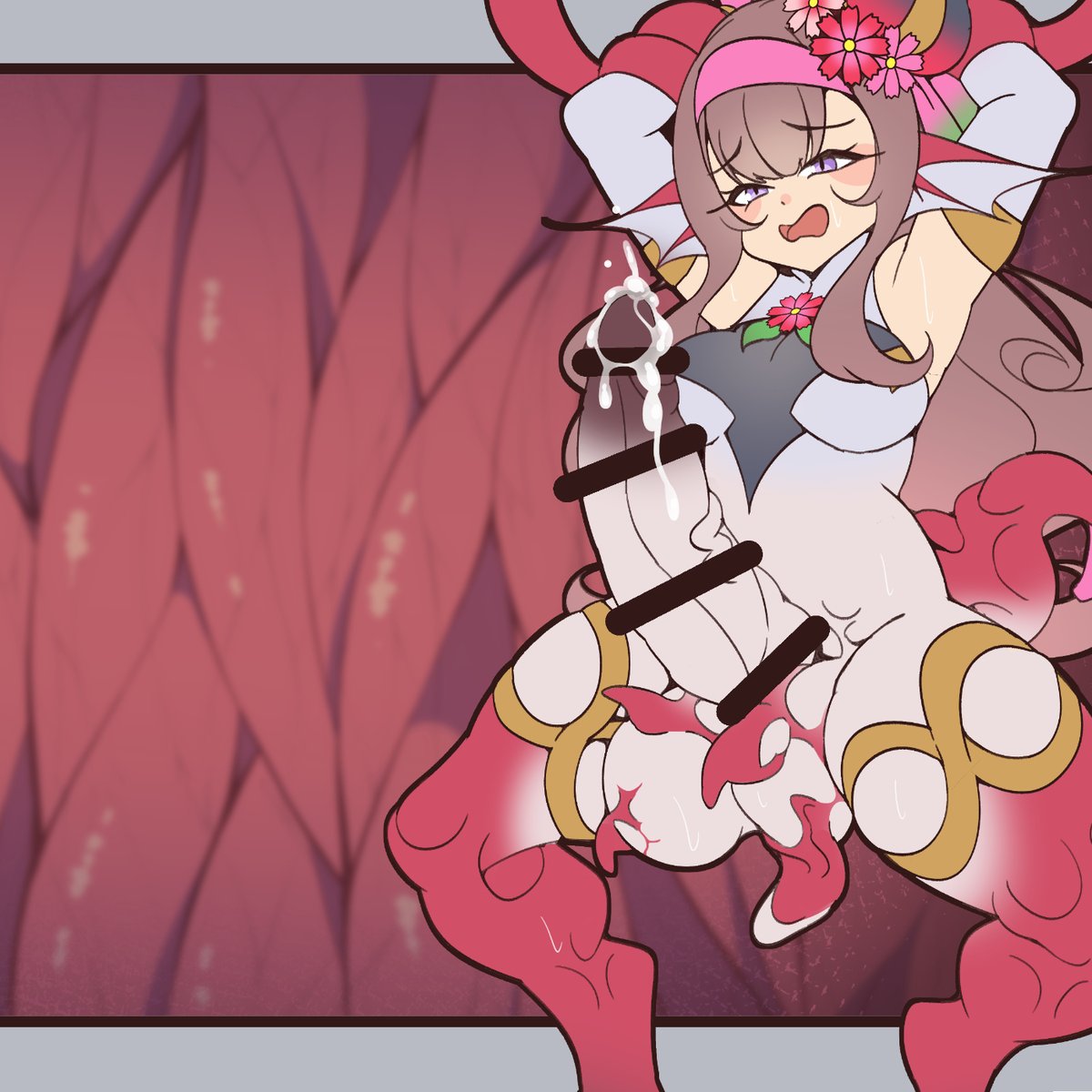 花聖騎士アミリア 巨根ふたなり魚人化  
オスの魚型の妖魔がアミリアの身体に寄生、そのままデかチンポへと育ちながら、アミリアの身体をふたなり魚人妖魔へと変えてしまったのだった……。衣装同化要素や無様な姿になってしまうシチュ。 