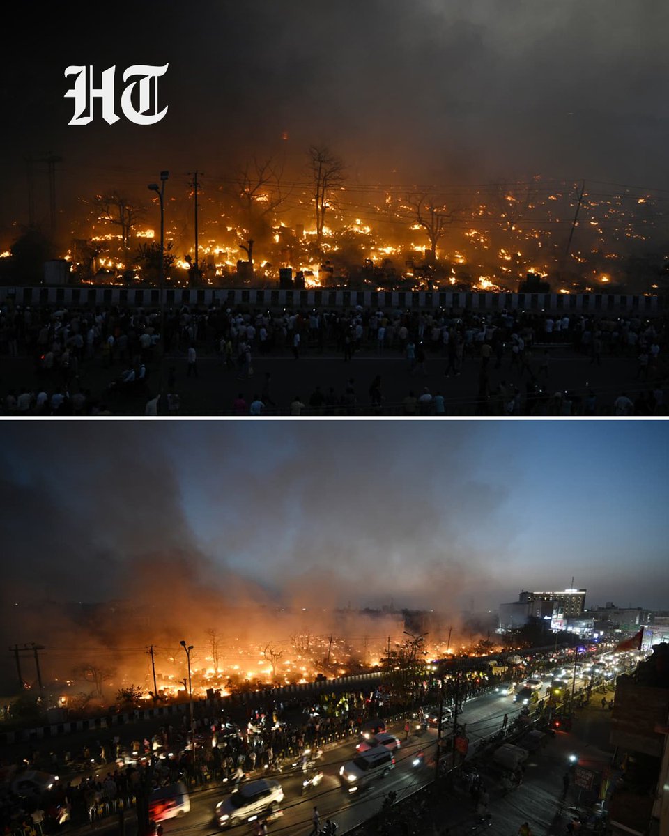 htTweets's tweet image. #InPhotos: A massive fire broke out near Tedhi Pulia crossing on the ring road in Lucknow.

Stay updated with all the stories that matter — download the Hindustan Times app

(Photos by @deepakguptaoff2 /HT)

#Lucknow #Fire #BreakingNews #UttarPradesh #Blaze