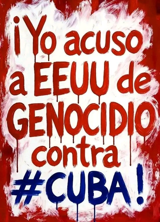 El bloqueo es genocida e inhumano. TUMBA EL BLOQUEO. #CubaVencerá