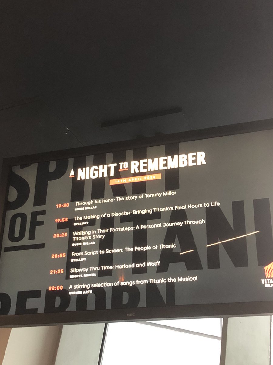 Alisone_Davies's tweet image. instagram.com/p/DXIEBC5joLL/…
🚢A Night To Remember⚓️
🩵Belfast 🇬🇧🇮🇪
Partie 2/2 : Nuit hommage au Titanic.
#Belfast #BelfastCity #NorthernIreland #Ireland #Irish #Titanic #ANightToRemember #Titanic2026