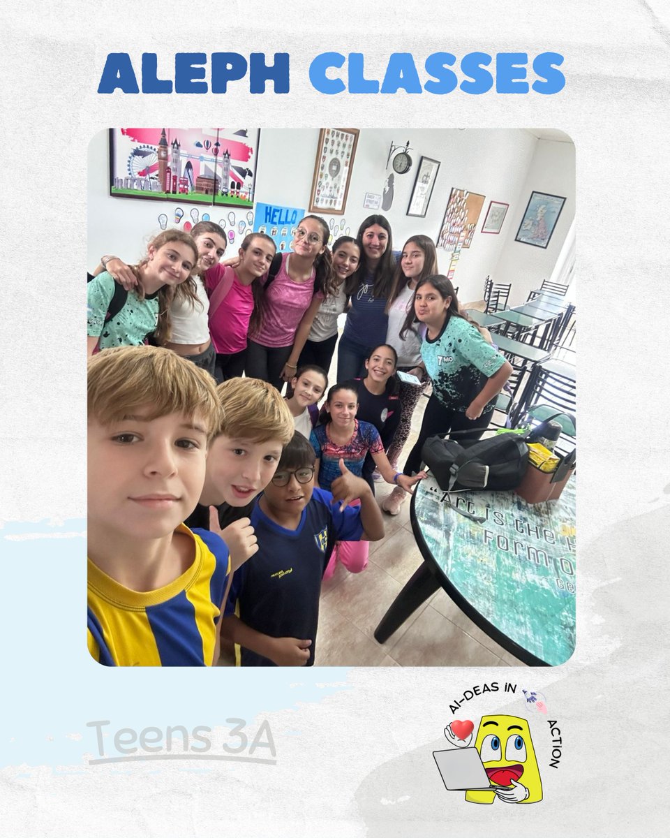 AlephSchool's tweet photo. Our amazing Teens 3A crew😃✨ https://t.co/8DaPXWlyeX