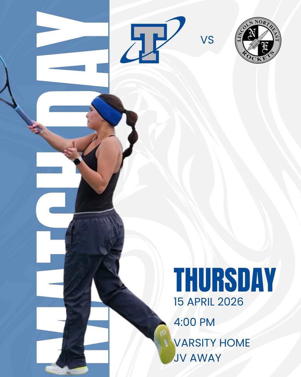🔥🎾MATCH DAY🎾🔥

Taking on Lincoln Northeast today, time to lock in and go to work!

🕓 4:00 PM Start
📍 Varsity @ Papillion La Vista South Courts
📍 JV @ Lincoln Northeast Courts

Bring the intensity, let’s make it a day! 💙🔥
#TitanTennis #LockedIn  #LetsGoTitans