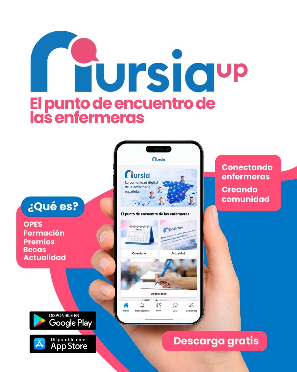 consejo_andaluz's tweet photo. 👩‍⚕️📱La #Enfermería española cuenta con un nuevo espacio digital de encuentro: Nursia Up.
Impulsada por @cgenfermeria, esta red conecta a la comunidad enfermera para compartir conocimiento, colaborar y generar oportunidades profesionales.
📲Disponible para IOS y Android.
#SomosCAE https://t.co/qmUQMq22MH