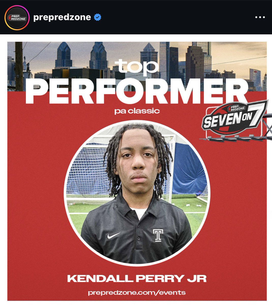 KendallPerryJR2's tweet photo. Thank you @PrepRedzone for acknowledging me this past weekend! @cvalcar @Keatondonnelly2 @EdOBrienCFB @QBHitList https://t.co/vG7LGP5dIg