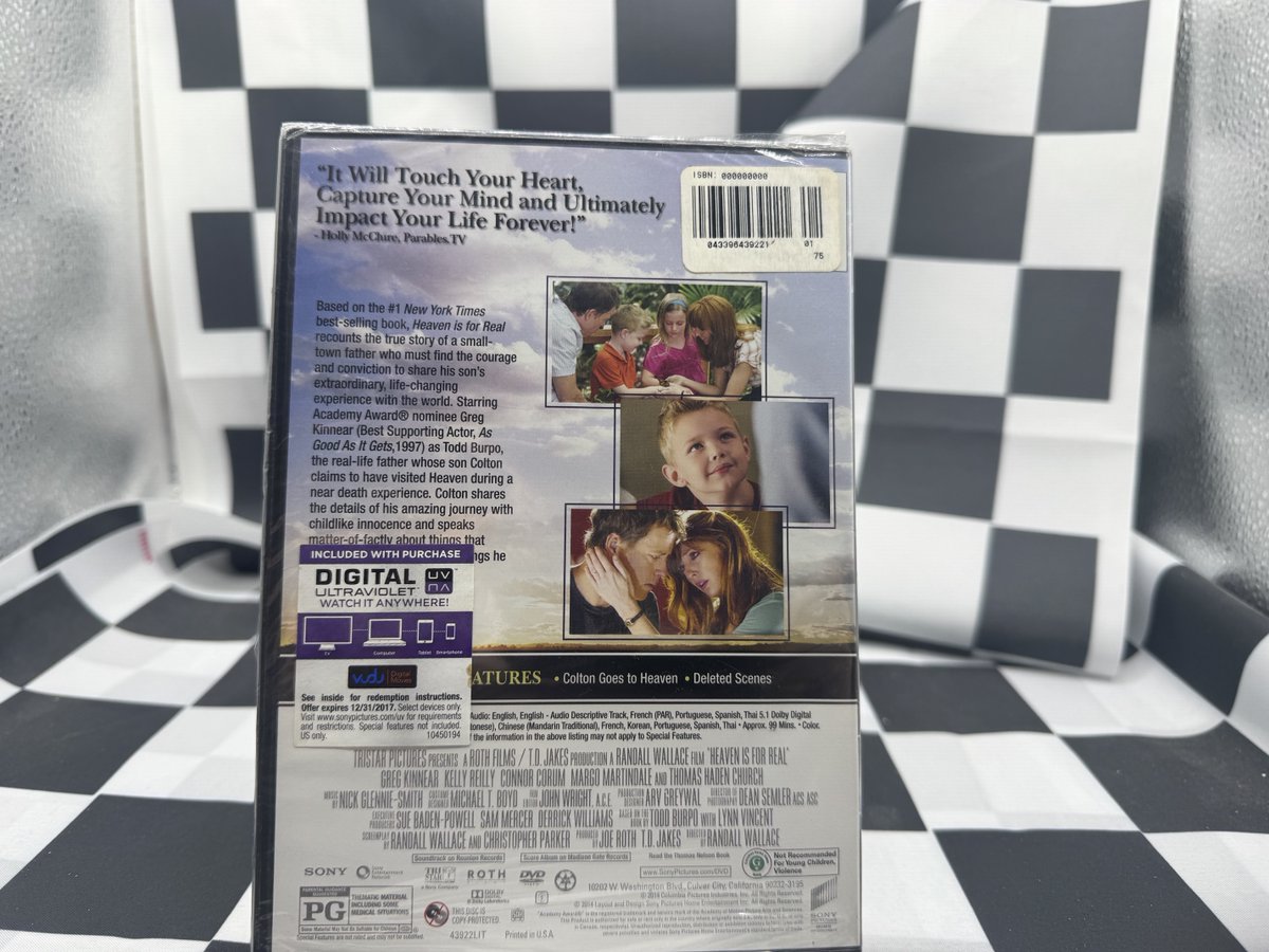 WilliamJGraham's tweet image. Check out Heaven Is For Real (DVD, 2014, 1-Disc) ebay.us/m/cykXdf #eBay via @eBay 
"Heaven Is for Real" is a faith-based family drama film released on DVD in 2014. Directed by Randall Wallace and starring Kelly Reilly, Greg Kinnear, Margo Martindale, Connor Corum, and