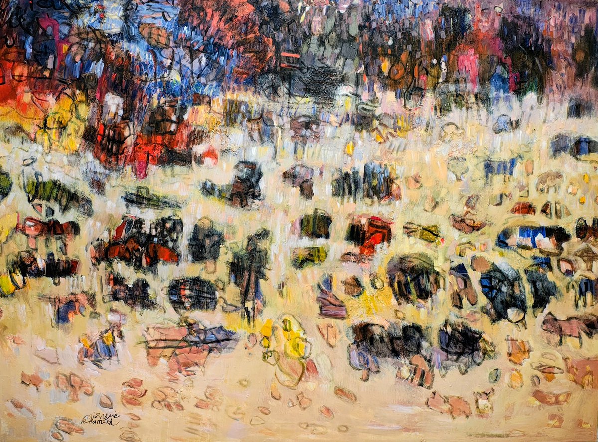 HamzehRedwan's tweet photo. 190x140 cm Acrylic on canvas. https://t.co/K2FD2HI5IH