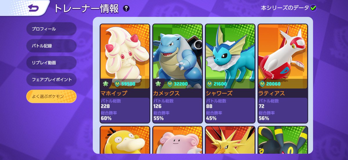 今シーズン1000戦
久しぶりにこんなやった
レジェ帯とマスターのキワキワをウロウロしてた
ソロは2割くらい
マホイップのバッチをひたすらすすめてた
明日明後日で金バッチ2枚目かな