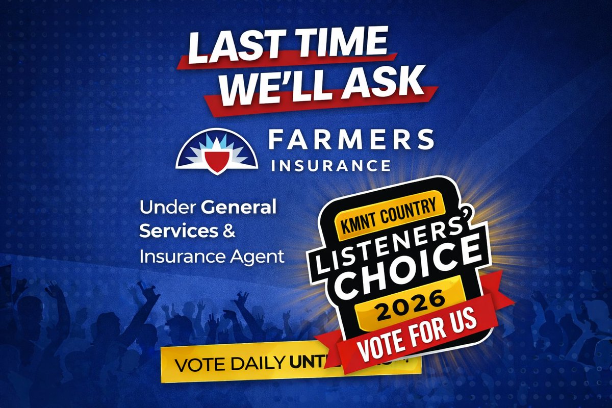 CyndiPhilbrook's tweet photo. ⏰ LAST CHANCE TO VOTE ⏰

Voting for KMNT Listener’s Choice ends soon!

If you’ve been meaning to vote, now’s the time 👇
👉 https://t.co/DFaXCikQnf

✔ You can vote once per day
✔ Takes less than 30 seconds

Let’s finish strong 💪 THANK YOU for all the support! https://t.co/8VCJySMl8V