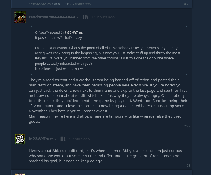 RammieTheFemboy's tweet photo. #Sprocket #Sprockettankdesign #Drama #Steam #Steamforum As you can see here the users justify hating on me, + discord screenshots. (4/?) https://t.co/ONPEE04Lqf