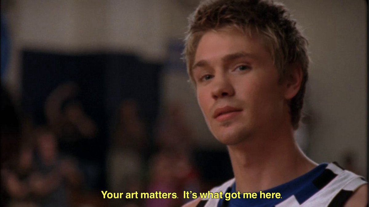 hqtreehill's tweet photo. "your art matters. It’s what got me here." https://t.co/8lGMC49HrC