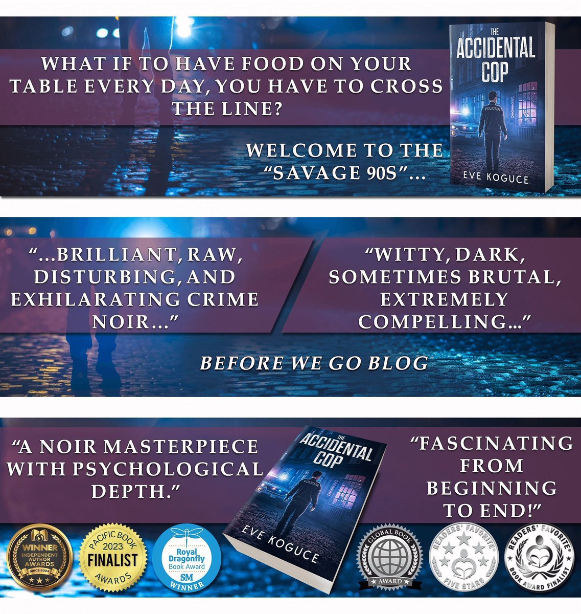 KathleenHarrym1's tweet image. The Accidental Cop by @EveKoguce

By staying true to himself, he condemns himself to poverty and struggle.
Will it prove to be worth it for Roberts Bergs?

#Paperback #Kindle #KindleUnlimited

mybook.to/E5G1jXq

#CrimeFiction #Suspense #Thriller #BooksWorthReading