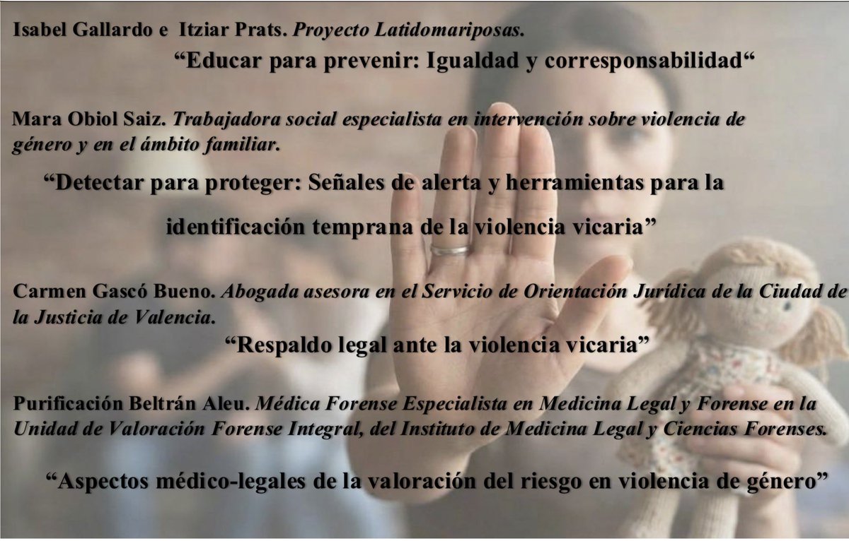 APCrimValencia's tweet photo. VIOLENCIA VICARIA: RECONOCER, PROTEGER Y ACTUAR https://t.co/iWeUpfDhMT