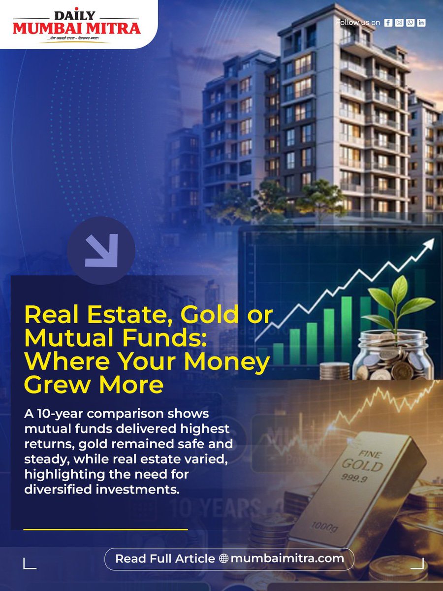 ABHIJEETRANE's tweet image. #DailyMumbaiMitra #RealEstateIndia #PropertyNews #HousingMarket #SmartCities #UrbanDevelopment #Infrastructure #HomeBuying #Investment #LuxuryLiving #RealtyTrends #IndiaGrowth #PuneDevelopment #NCRRealEstate #KolkataProperty #JalandharGrowth #DevendraFandavis #AbhijeetRane