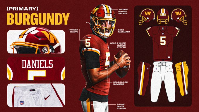 PabloViruega's tweet image. Nuevo uniforme de #Commanders #Washington #NFL