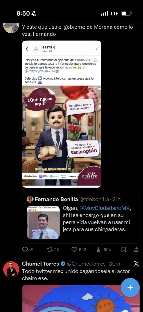 julitodotcom's tweet photo. @ChumelTorres Bendito sea el algoritmo de tuiter jajaja https://t.co/10T3IvxUP6