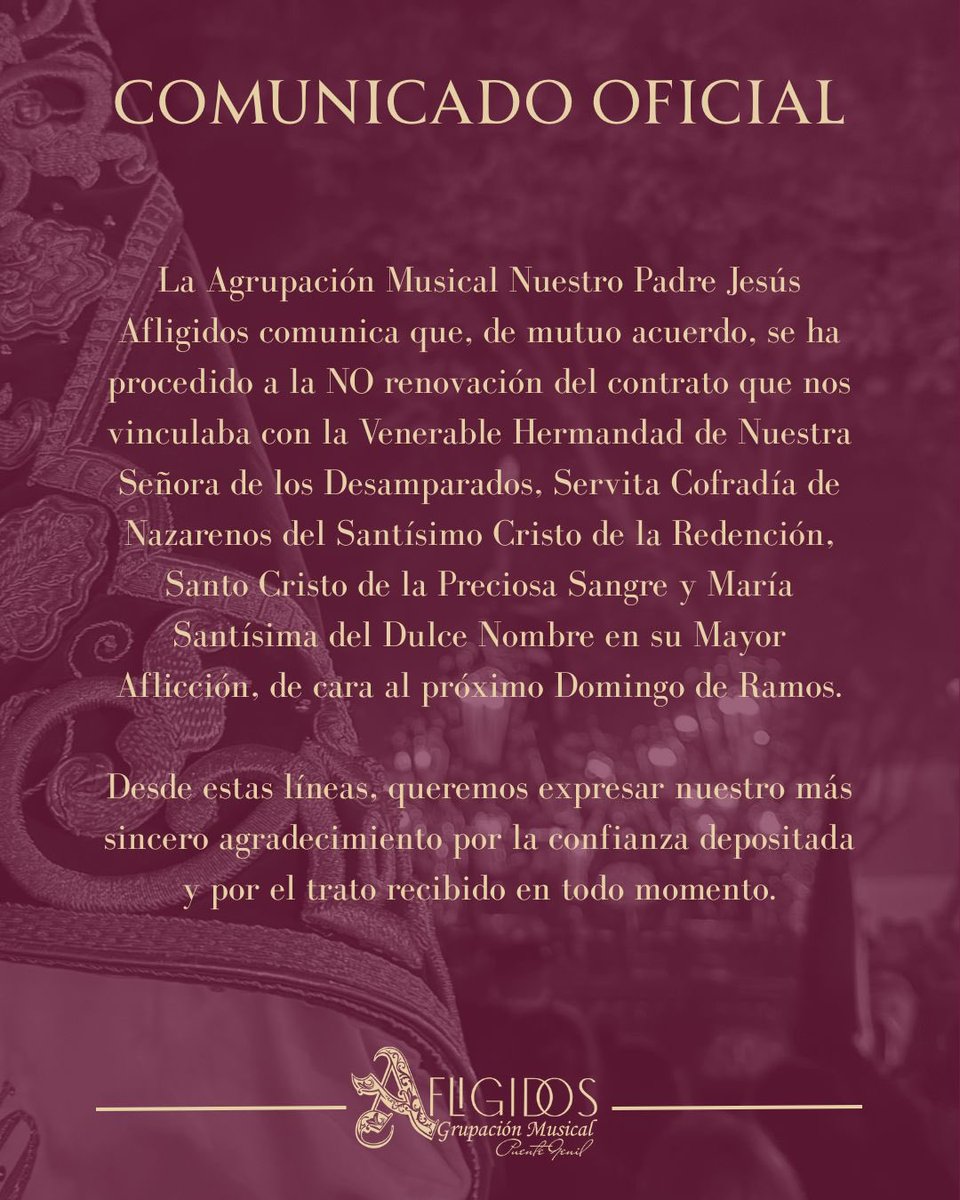 A.M. Afligidos tweet media