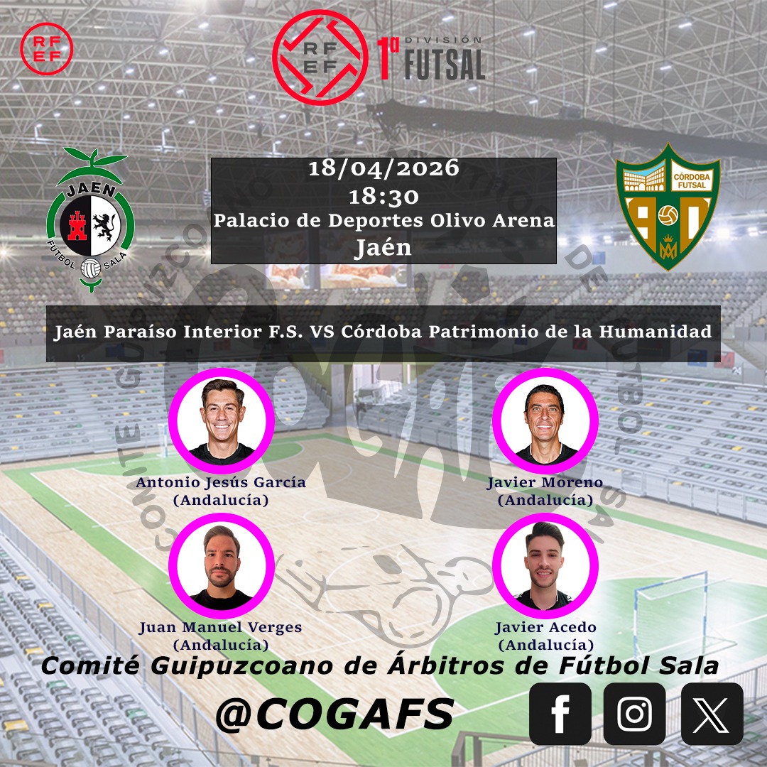 Comité Guipuzcoano de Árbitros de Fútbol Sala tweet media