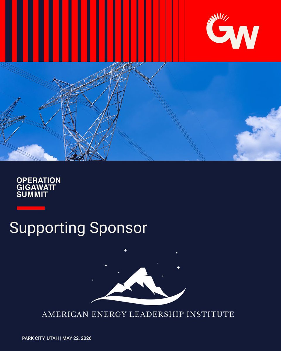 We're grateful to <a href="/AELIAction/">AELI Action</a> for sponsoring Operation Gigawatt Summit on May 22nd! We're bringing together the leaders of energy abundance from different sectors.

Hope to see you there!