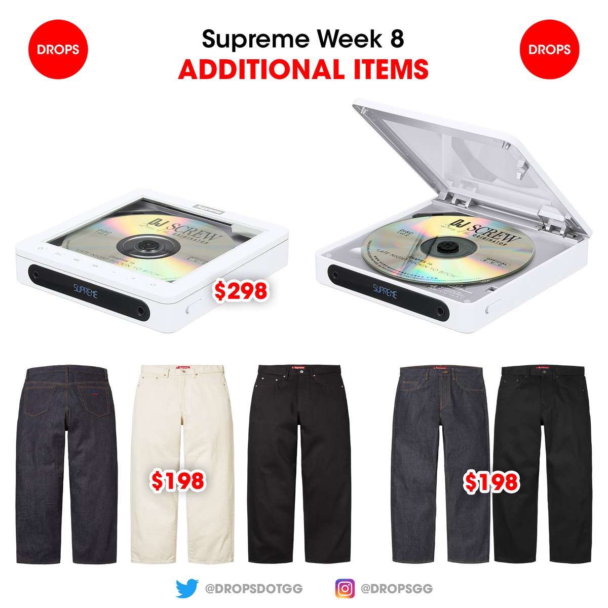 Supreme Drops tweet media