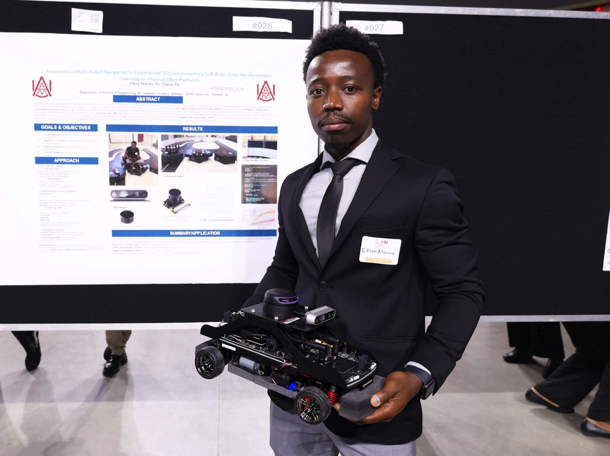 aamuedu's tweet image. AAMU recently hosted STEM Day, bringing together students, faculty, staff and external partners for a full day of research, discovery and recognition, highlighting the depth of student scholarship across science, technology, engineering and mathematics. This year’s theme,