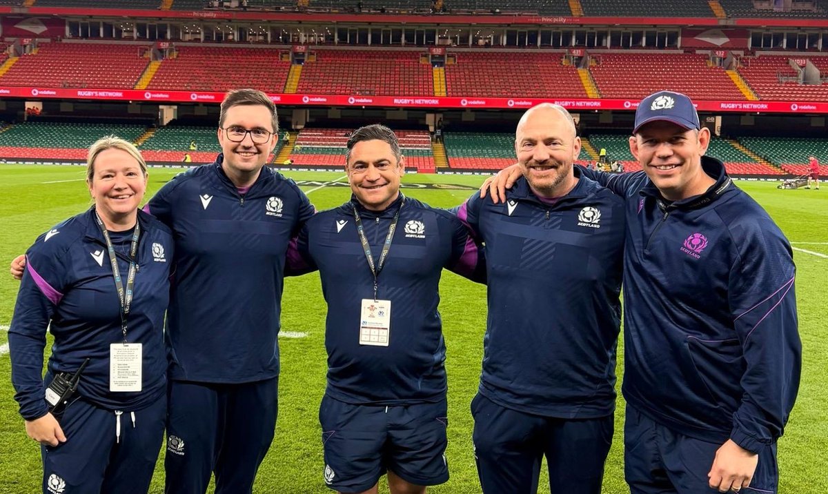 It's been confirmed that <a href="/EdinburghRugby/">Edinburgh Rugby</a> head coach Claire Cruikshank is part of the <a href="/Scotlandteam/">Scottish Rugby</a> coaching set up for the <a href="/Womens6Nations/">Guinness Women's Six Nations</a> campaign... 

Her role is skills coach + she's pictured with her fellow coaches plus head of women’s performance + pathways Andy Rhys Jones