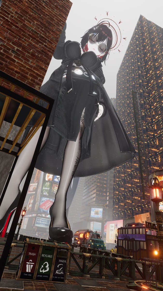 GTS_Stella's tweet photo. What a find afternoon to dress to the 9s and walk down the street. (With little casualties ofcourse~)

#sizetwitter #Giantess #sizevr https://t.co/CCPlouGXlQ