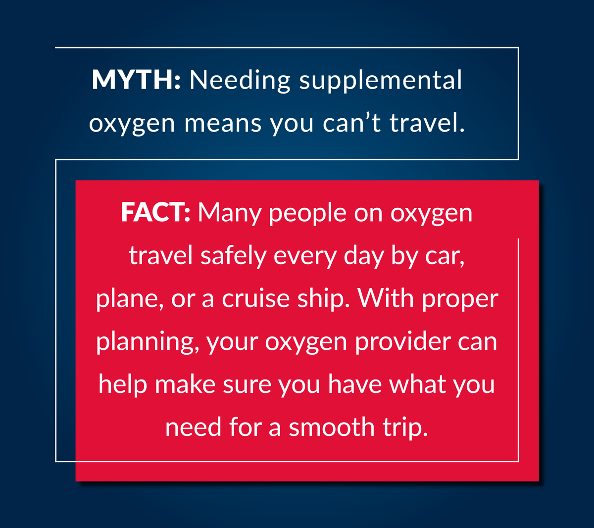 FrontierHomeMed's tweet photo. Whether you use portable oxygen concentrators or oxygen tanks, there are options to help you stay active and enjoy the trips you love. If you have questions about traveling with oxygen, we’re here to help every step of the way. https://t.co/aw1iMuG56Y