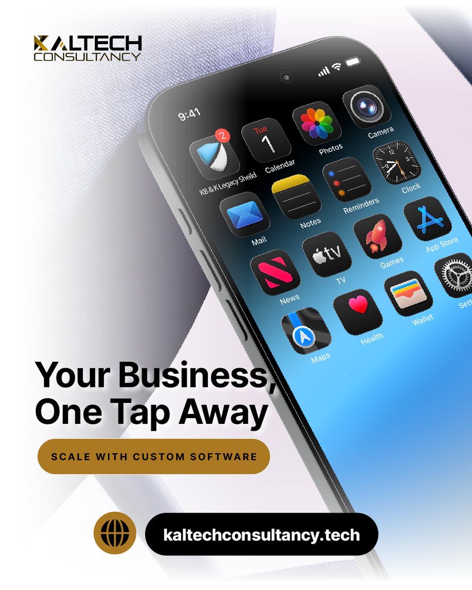 KaltechServices's tweet image. Efficiency in Your Pocket

Your business shouldn’t be limited by location. We build custom software and mobile apps that keep your operations running smoothly from anywhere in the world.

#KaltechConsultancy
#AppDevelopment
#CustomSoftware
#MobileTech
#BusinessEfficiency
