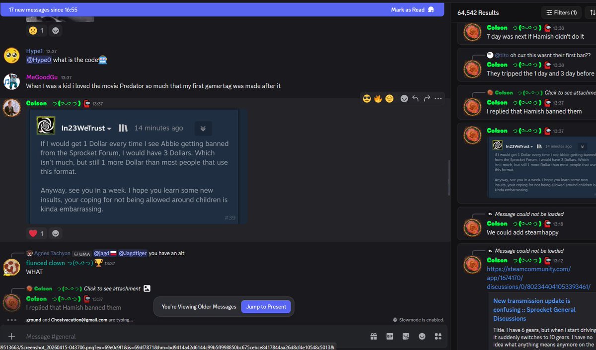 RammieTheFemboy's tweet photo. #Sprocket #Sprockettankdesign #Drama #Steam #Steamforum
TL;DR
Patchbits is a basement creature who sends his audience after others to harras them, and Colson isn't much better. Here are the best tidbits of him admitting to using alts to harras me! :) (6/6) https://t.co/0YP4l7oGha