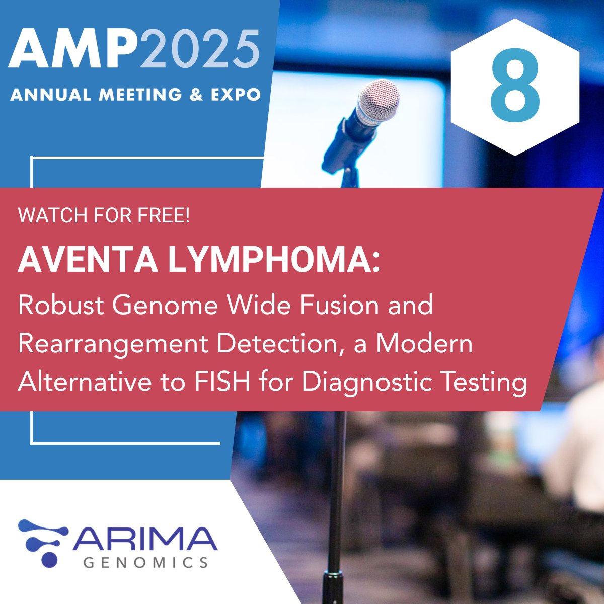 AMPath's tweet photo. Watch #8 in our list of the most popular Corporate Workshop Day recordings from #AMPath25: @ArimaGenomics’ “Aventa Lymphoma: Robust Genome Wide Fusion and Rearrangement Detection, a Modern Alternative to FISH for Diagnostic Testing.”
Watch for free: https://t.co/cvYmVbApvs https://t.co/JMcptiqlhL