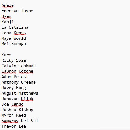 Nouvelle partie PWS avec la TNA je vais essayer de Make TNA Great Again, les recrus que j'ai prévu en ce début de partie