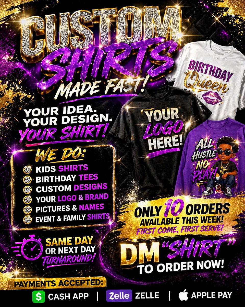 StylesRare101's tweet image. “CUSTOM SHIRTS MADE FAST 🔥 LIMITED SLOTS” #customshirts
#customtees
#tshirtprinting #fypシ゚viral  #ordernow