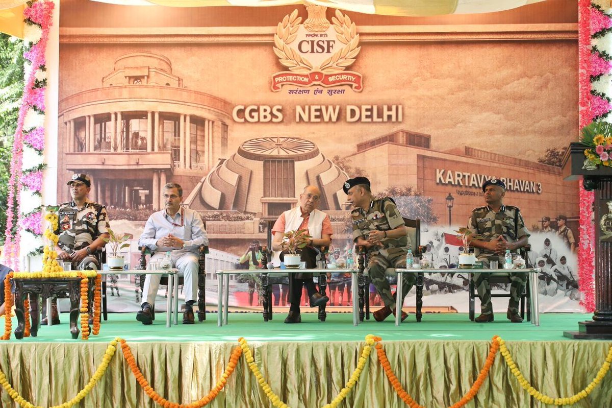 CISFHQrs's tweet photo. DG CISF Inaugurates Newly Constructed Barrack Complex For CISF Personnel

In a significant step towards strengthening welfare and living standards of CISF personnel, a newly constructed Barrack Complex at CISF Unit CGBS New Delhi, Prime Ministers’ Museum & Library(PMM&L), was inaugurated by Shri Praveer Ranjan, DG/CISF on 15.04.2026.

The ceremony was graced by the presence of Shri Nripendra Misra, Chairman, PMM&L, Shri Ashwani Lohani, Director, PMM&L, Shri Saroj Kant Mallick, IG/NCR, and Shri G Sivakumar, DIG/CGBS, along with other dignitaries & senior officials.

The barrack complex includes air conditioned living accommodation for 55 personnel, a spacious mess with seating capacity of 36 personnel at a time, with attached kitchen & ration store, and an integrated secure kote (armoury) for arms and ammunition—further enhancing comfort, morale and operational readiness at this nationally significant location.

#CISF #PMML #Delhi #NationFirst #Infrastructure #Welfare #Accommodation

@HMOIndia 
@PIB_India 
@DDNewslive 
@ANI 
@CISFNorth