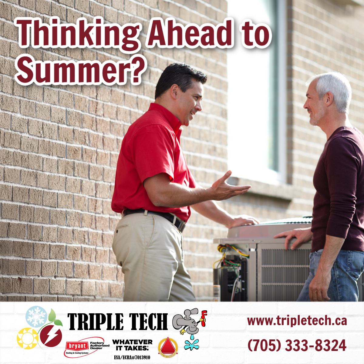 Thinking ahead to summer?

Upgrading your HVAC system now can mean better efficiency and comfort year-round.
Our team can help you choose the right solution for your home.

#HVACUpgrade #TripleTechExperts #HomeComfort