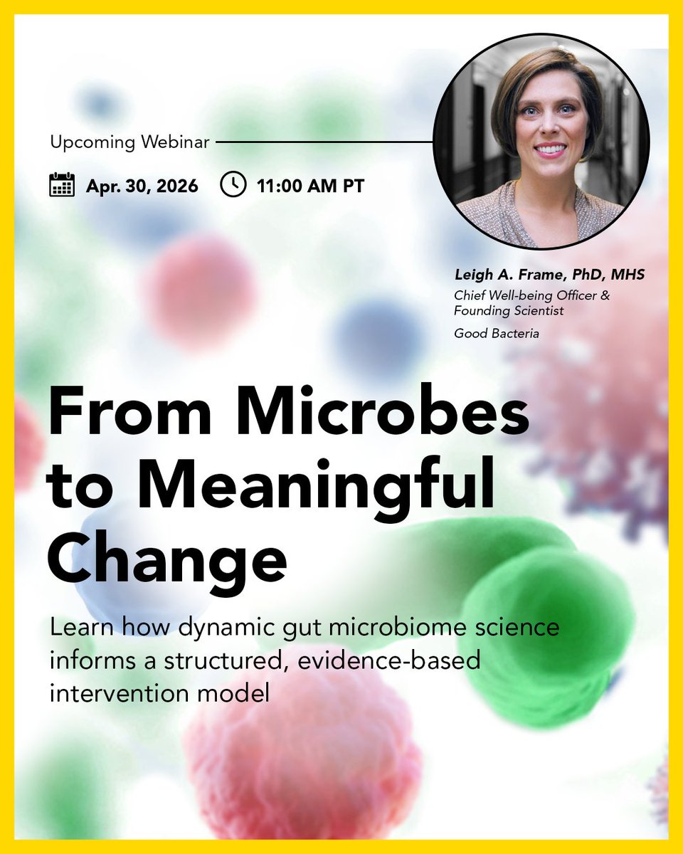 ZymoResearch's tweet image. Don’t miss this Master the Microbiome webinar: From Microbes to Meaningful Change

Date: April 30, 2026 | 11 AM PDT

Secure your spot today: zymoresearch.com/pages/from-mic…

#Webinar #MasterTheMicrobiome #Microbiome #PrecisionMicrobiome #LifeScience #Innovation #GutHealth #Probiotics