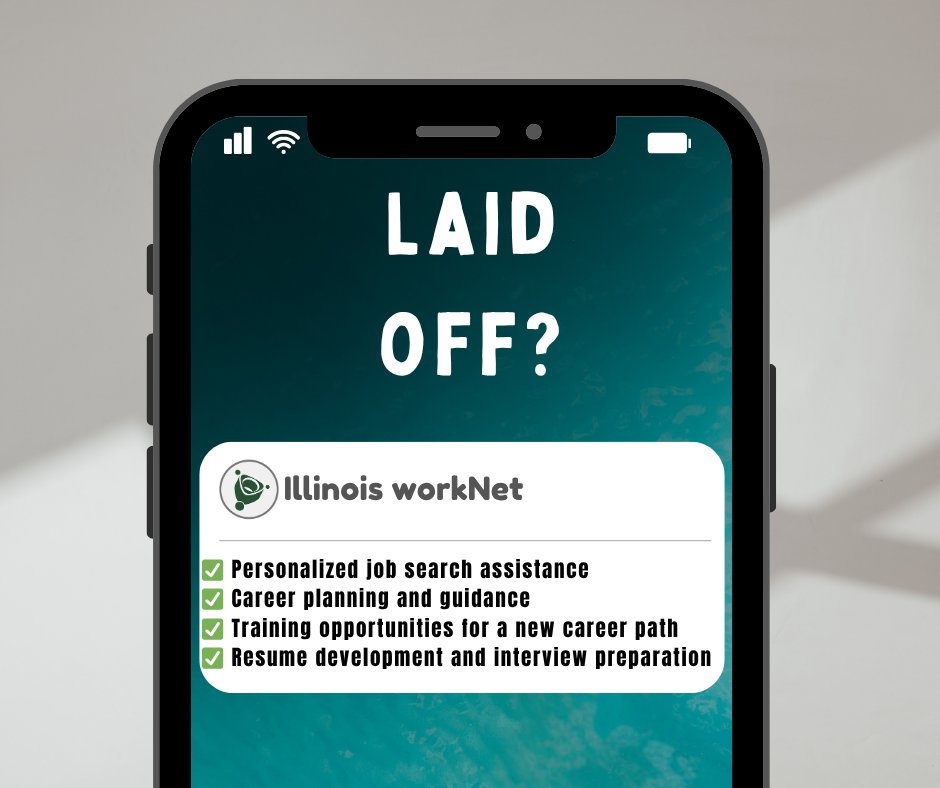 ILworkNet's tweet image. 🚨 T-Mobile employees impacted by layoffs: You may qualify for FREE career services &amp;amp; training through the WIOA Dislocated Worker Program.

🔗 Connect with Illinois workNet® / American Job Center: layoffs.illinoisworknet.com/TMobileUSAInc-…

#ILworkNet #TMobile #LayoffAssistance #WIOA