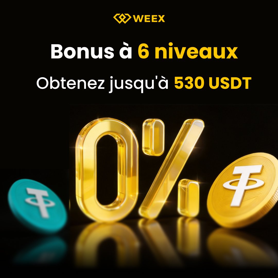 WEEX_French's tweet image. Bonus en 6 paliers, Jusqu’à 530 USDT au total !

Notre tout nouveau service interne de virement bancaire SEPA est désormais officiellement disponible pour Achat rapide.

🎁 Utilisez Achat rapide pour déposer via virement SEPA et débloquez 6 avantages exclusifs :

✅ Vérification