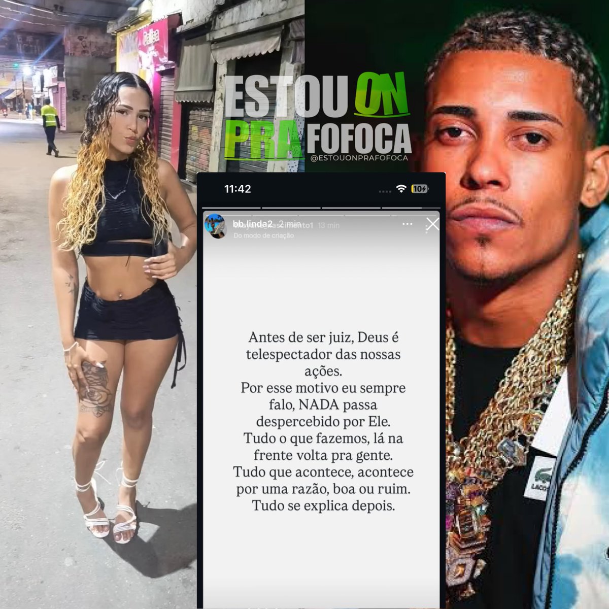 EITA!! E esse Story que a Bia Mãe do suposto filho de Mc Poze postou. 🗣️🗣️