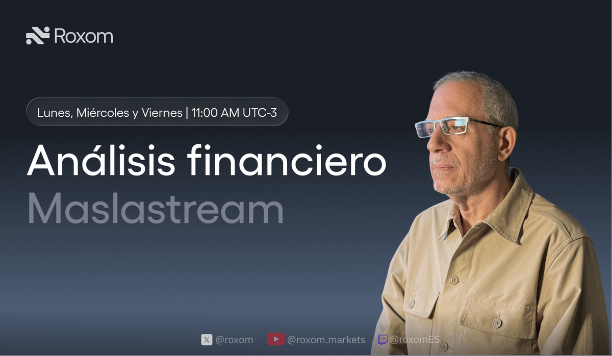 roxom's tweet image. 🇪🇸 Las tendencias generales marchan acorde a los análisis de los últimos días, BTC, NYSE, Nasdaq, metales, emergentes, mientras el petróleo sigue convenientemente bearish. Análisis financiero con Carlos Maslaton.

En vivo 12:30 hs Argentina: youtube.com/live/VFAbioJ55…