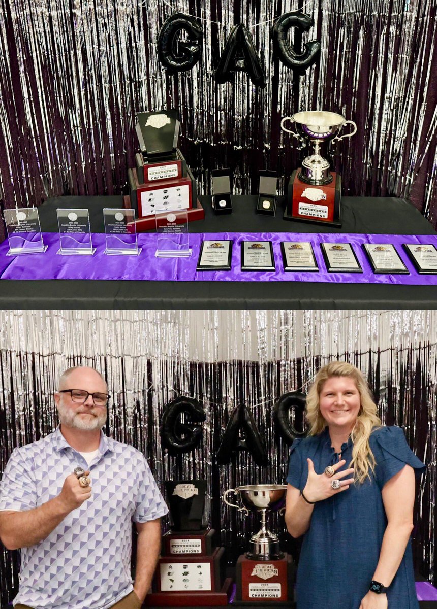 OuachitaVB's tweet photo. Our ring ceremony 💍
A night to celebrate what this team accomplished and the championship we earned—while celebrating the coaches and supporters who poured into us all season. And of course… a little new bling. 

2025 GAC CHAMPS 🏆

#TIGS @OuachitaTigers @Ouachita https://t.co/e7x9EsD28E