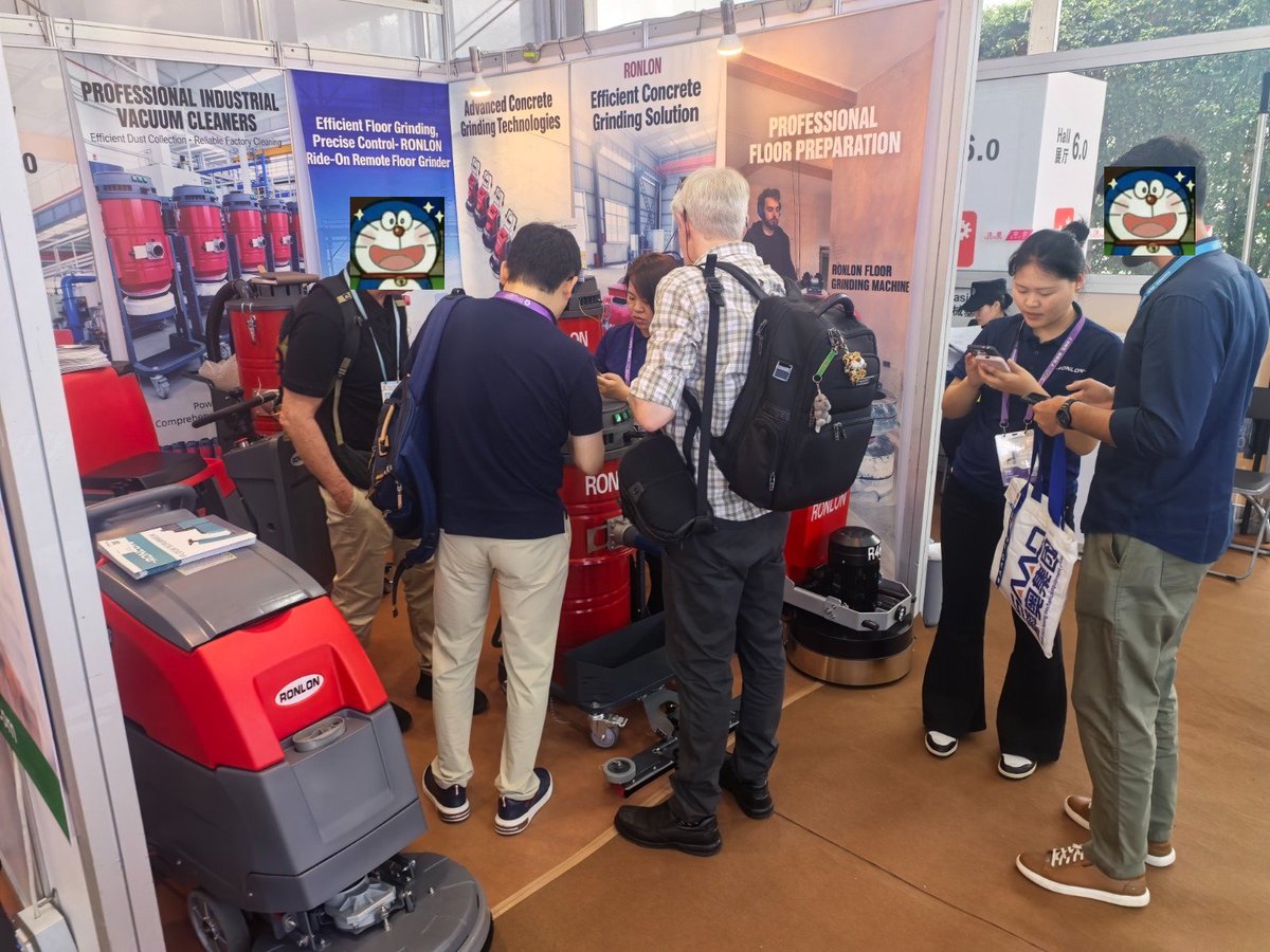 RonlonSeven's tweet image. Ronlon welcomes customers from all over the world to visit our booth!!!
➡️Booth No.: 6.0H33
📅Phase 1: Apr. 15-19
☎️Tel/WhatsApp/WeChat: +86 180 4926 9032
📩Email: seven@ronlon.com
#CantonFair #concretegrinder #industrialvacuumcleaner #floorscrubber #Ronlon #Guangzhou