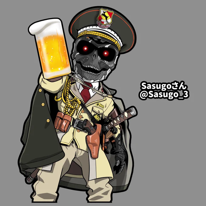 #サスゴ活動10周年 10周年おめでとうございます! イラストをステッカーにしていただいたりビールのラベルにしていただいたり、いつもお世話になっております!ありがとうございます!