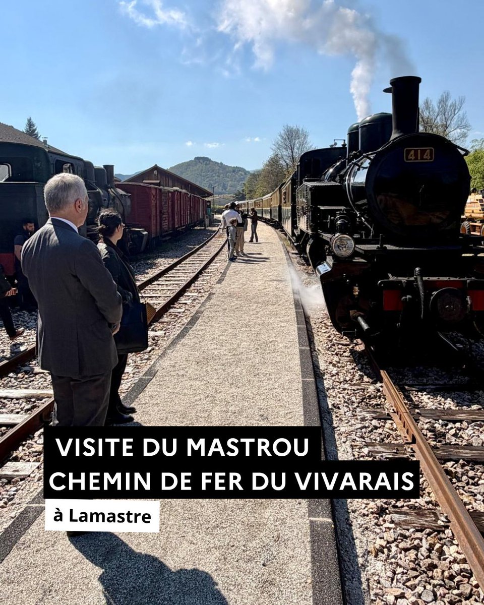 Image de Préfet de l'Ardèche - #Tourisme | Visite du Mastrou - Chemin de fer du Vivarais à Lamastre 🚂

 Ce mercredi 15 avril, le p
