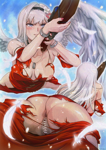 「ANGELICA ASTER」(アンアス)のシルバーバレットを描きました🔞
大きな画像はpixivFANBOXに
https://t.co/Ebi4XiLmeK

サ開から1年半弱、本編は新規さんも楽々。高難度報酬がないと高難度へ挑めないループはなし
悲劇の前世から天使となった少女たちと神獣との戦いの物語。独特な雰囲気のゲームです 