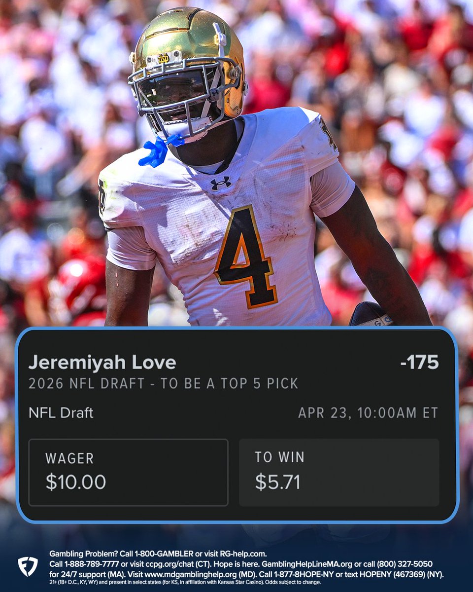 FanDuel Sportsbook tweet media