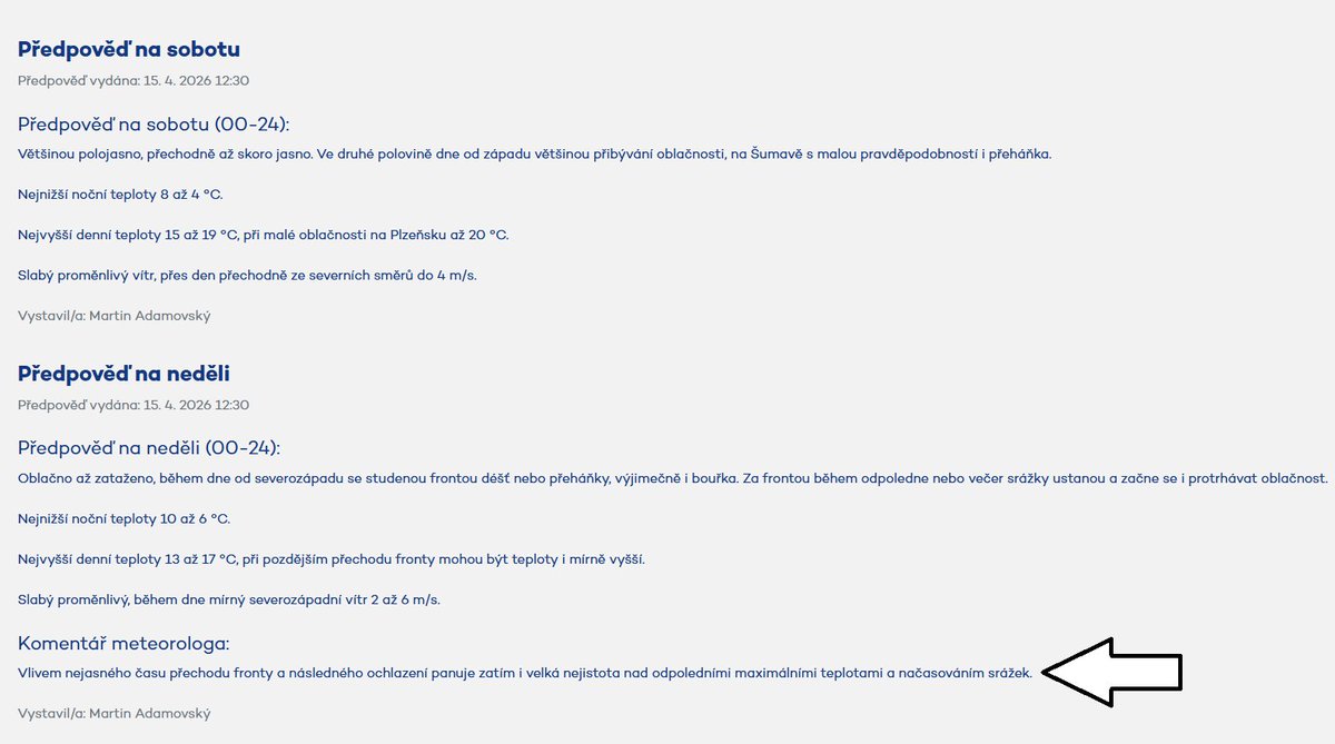 Český hydrometeorologický ústav (ČHMÚ) tweet media