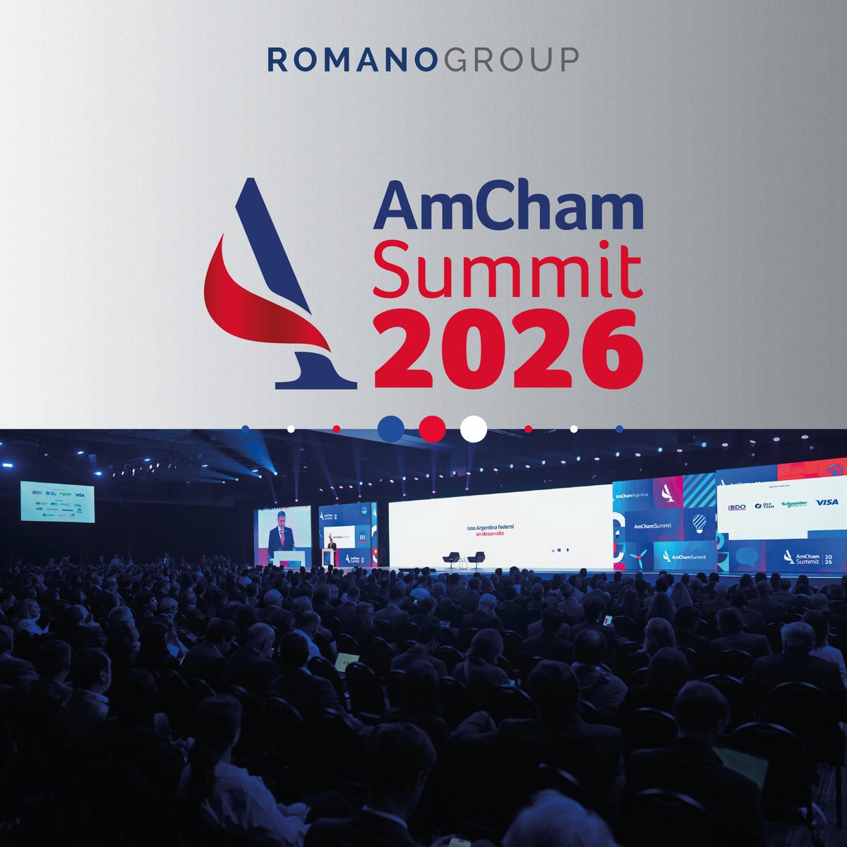 romano_group's tweet photo. Los espacios donde se cruzan el sector público y el sector privado son, muchas veces, donde empiezan a definirse las condiciones reales del desarrollo.

El #AmChamSummit 2026 vuelve a poner en agenda ejes que hoy resultan centrales para el país: la evolución del escenario económico, el impulso de sectores estratégicos como la minería y los desafíos estructurales en áreas como la salud.

Más allá de lo coyuntural, estos ámbitos permiten entender hacia dónde se están orientando las decisiones, qué dinámicas comienzan a consolidarse y qué variables van a impactar en la gestión de las organizaciones en los próximos años.

Para Romano Group, estos no son temas ajenos. Desde hace tiempo trabajamos junto a nuestros clientes y desde nuestras unidades de negocio en proyectos vinculados a estos sectores, acompañando procesos que requieren cada vez más orden, previsibilidad y mirada estratégica.

Por eso, estar conectados y participar en estos espacios permite anticipar, interpretar y transformar esa información en decisiones concretas.