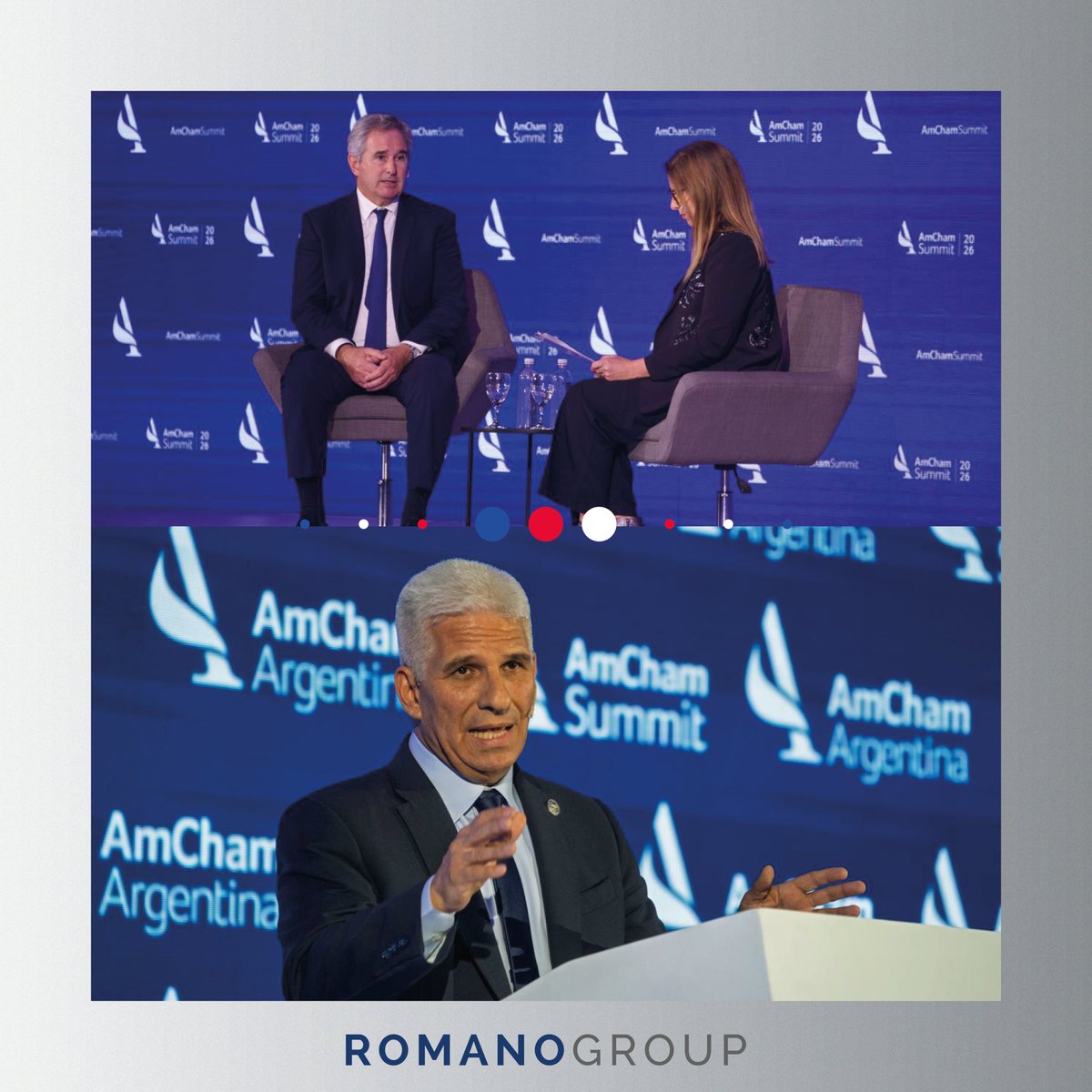 romano_group's tweet photo. Los espacios donde se cruzan el sector público y el sector privado son, muchas veces, donde empiezan a definirse las condiciones reales del desarrollo.

El #AmChamSummit 2026 vuelve a poner en agenda ejes que hoy resultan centrales para el país: la evolución del escenario económico, el impulso de sectores estratégicos como la minería y los desafíos estructurales en áreas como la salud.

Más allá de lo coyuntural, estos ámbitos permiten entender hacia dónde se están orientando las decisiones, qué dinámicas comienzan a consolidarse y qué variables van a impactar en la gestión de las organizaciones en los próximos años.

Para Romano Group, estos no son temas ajenos. Desde hace tiempo trabajamos junto a nuestros clientes y desde nuestras unidades de negocio en proyectos vinculados a estos sectores, acompañando procesos que requieren cada vez más orden, previsibilidad y mirada estratégica.

Por eso, estar conectados y participar en estos espacios permite anticipar, interpretar y transformar esa información en decisiones concretas.