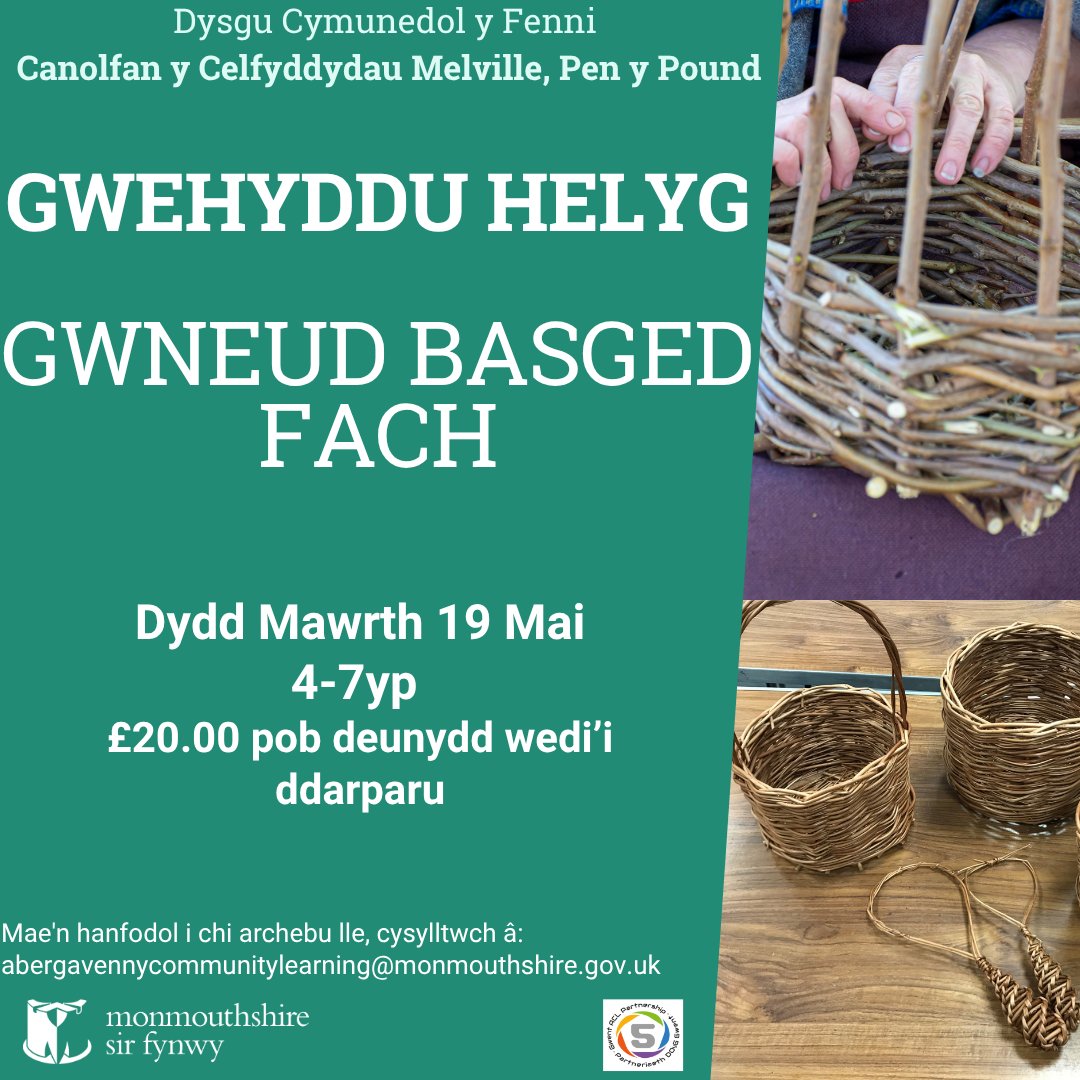 MonHubs's tweet photo. 🌿 Gweithdai Gwehyddu Helyg yn y Fenni 🌿
🌿 Willow Weaving Workshops in Abergavenny🌿 https://t.co/dgRkQg45UW