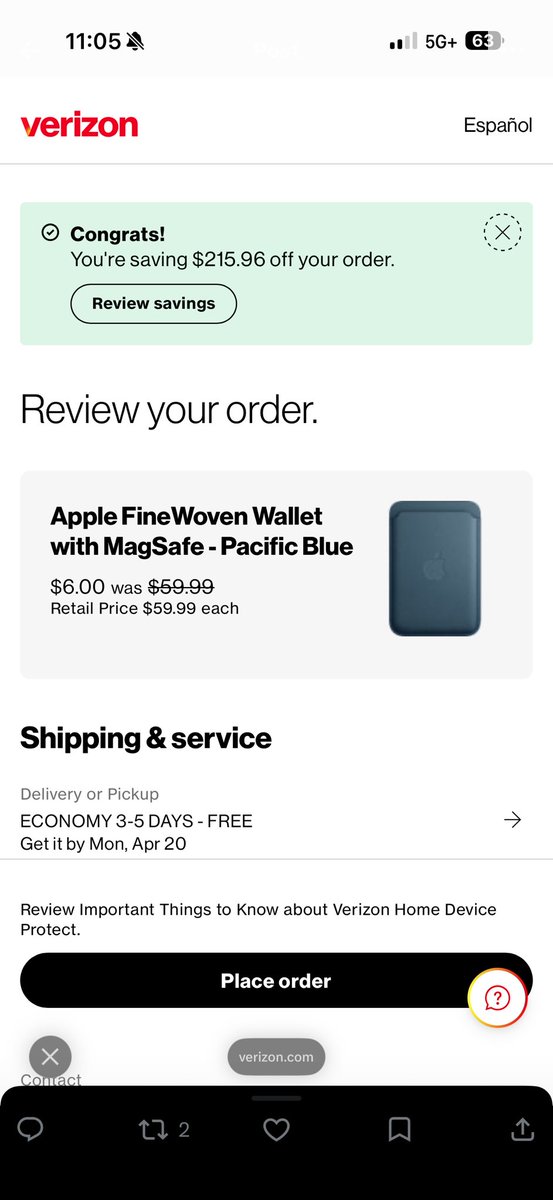 jonny2094's tweet photo. @GlitchedDeals Picked up 4 and saved $216 !! 
Good looking out 🙏 https://t.co/5gAyi3cKWK